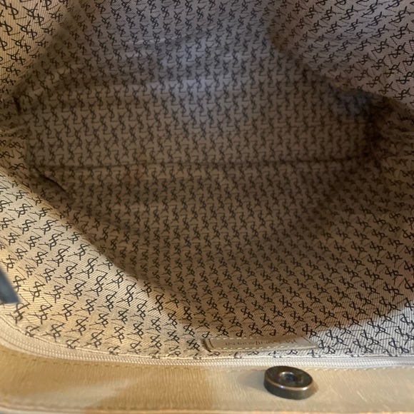 Yves Saint Laurent Patterned Gray and Tan Tote - Picture 6 of 13